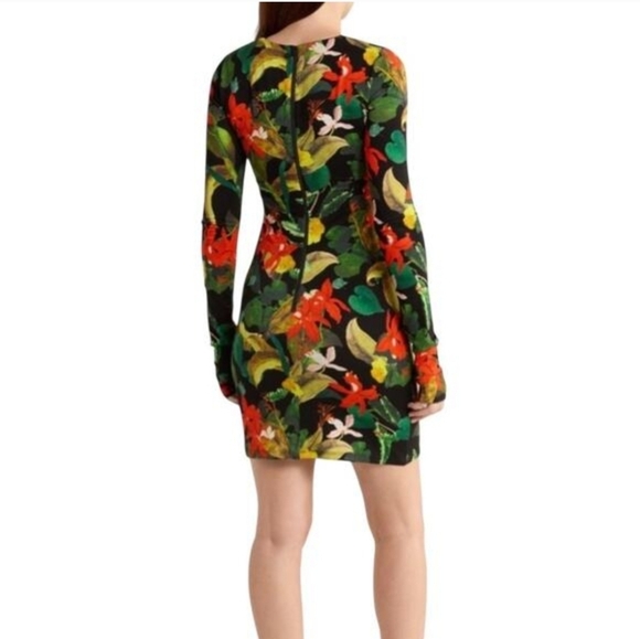 Alice + Olivia Delora Tropical Long Sleeve Dress - Picture 2 of 12